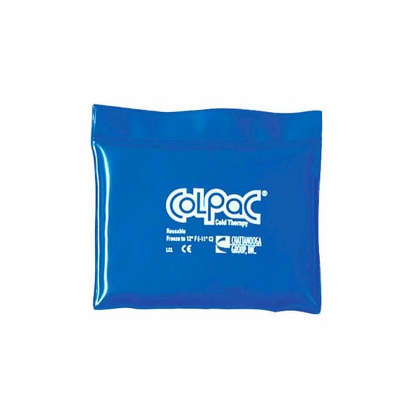 ColPaC Blue Vinyl Reusable Cold Pack, Quarter Size 5" x 7", 12/PK